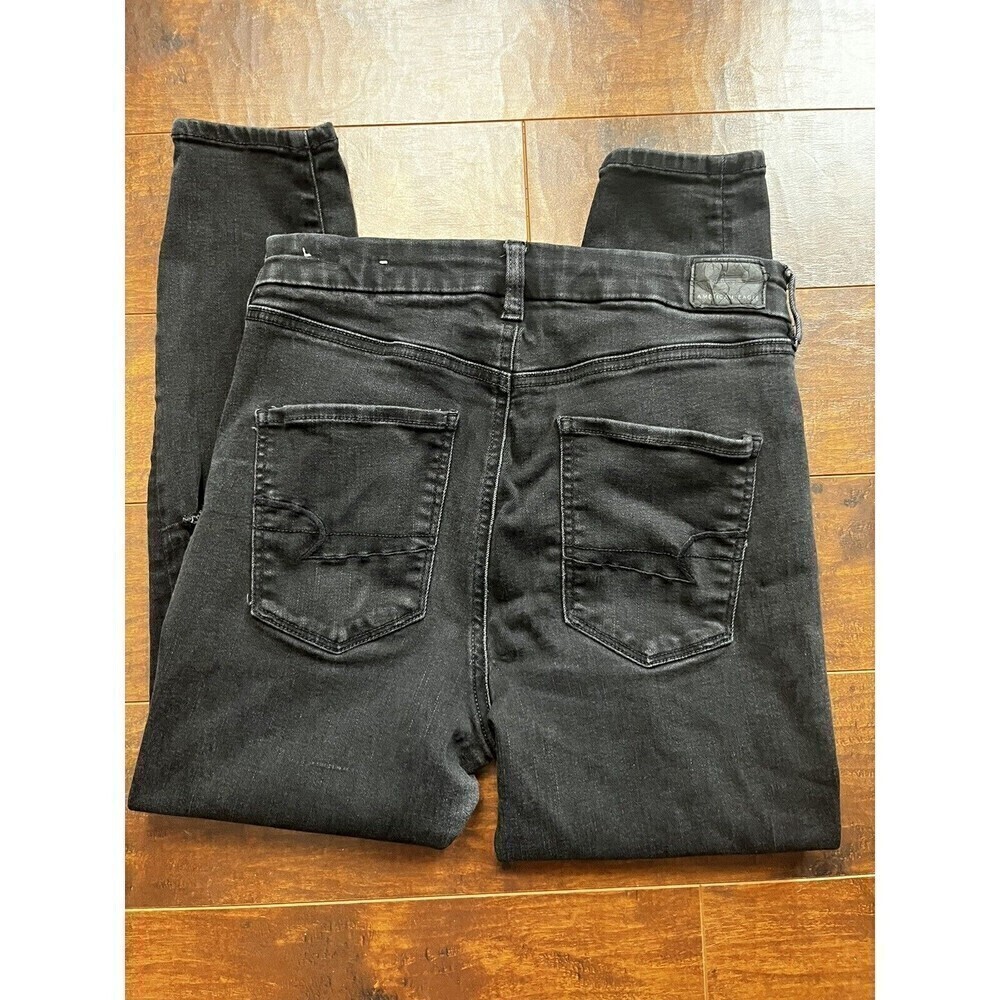 american eagle next level stretch distressed skinny jeans Size 10 extra short - Picture 6 of 6